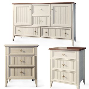 3D Sideboard nightstand Margaret by Lazurit model