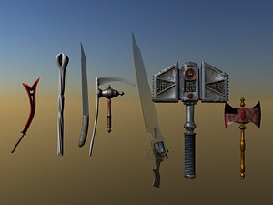 melee weapons lwo