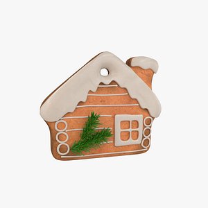 Gingerbread house 3D model