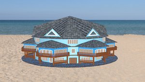 multi family cottage 3D model