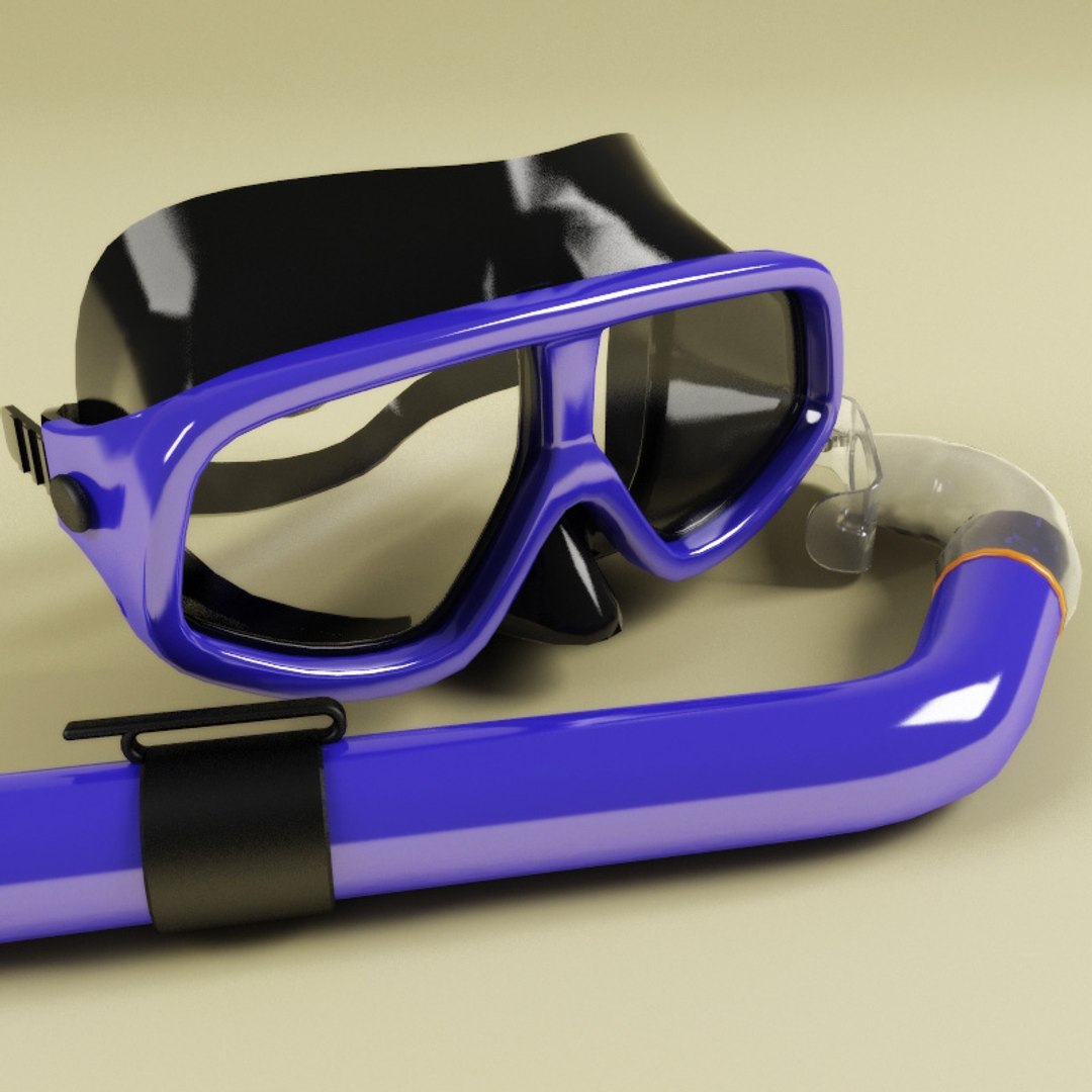 Mask Tube Diving 3d Model