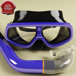 Scuba Mask Cinema 4D Models for Download