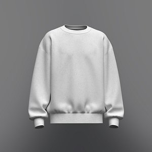 Mens Oversized Sweatshirt 3d Model 3D model