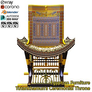 Egyptian Furniture Kit - Tutankhamuns Ceremonial Throne