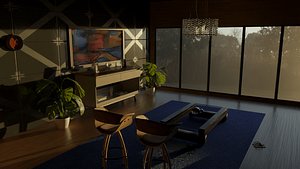 3D CABINET  RACK BISTRO model