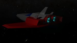 Game Ready Small Spaceship