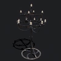 Standing Elegant Candle Chandelier