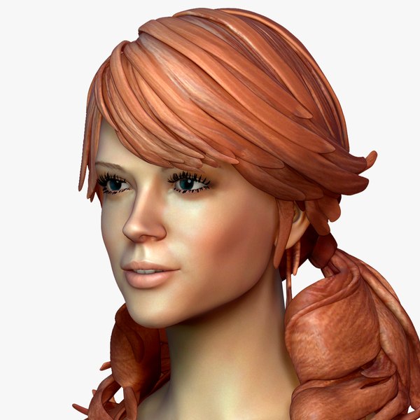 3d model zbrush female amber