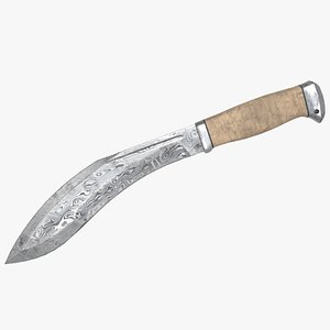 pbr damascus steel 3D model