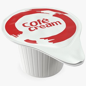Portioned Coffee Creamer in Plastic Container