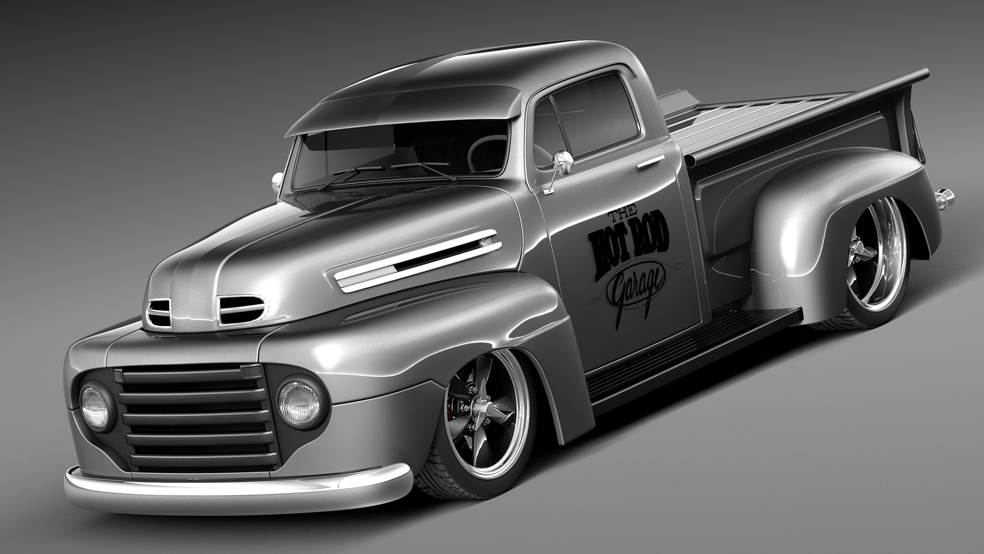 フォードF1ピックアップhotrod 19503Dモデル - TurboSquid 601403