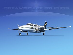 3d model beechcraft airliner turboprop