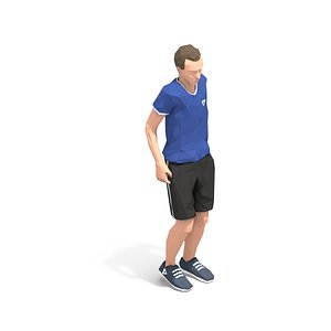 3D animations exercise man