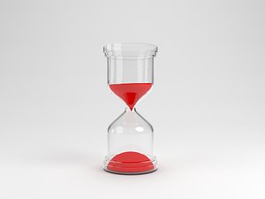 Sand Timer Glass Bottle - Hour Glass 3D model