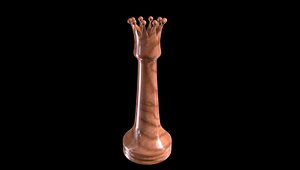 Chess piece queen 3D model