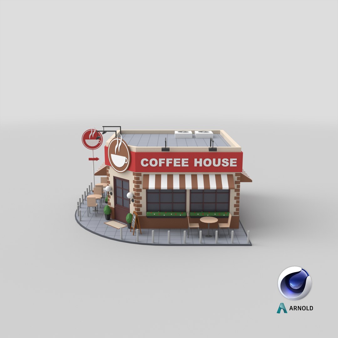 3D Low Poly Cartoon Coffee House model https://p.turbosquid.com/ts-thumb/w5/YyoxiQ/27/stemcell_cinema_4d_arnold_render/png/1641374577/1920x1080/fit_q87/c1ce75e3f514916e9fd2d268e9c9a8eee2668f18/stemcell_cinema_4d_arnold_render.jpg