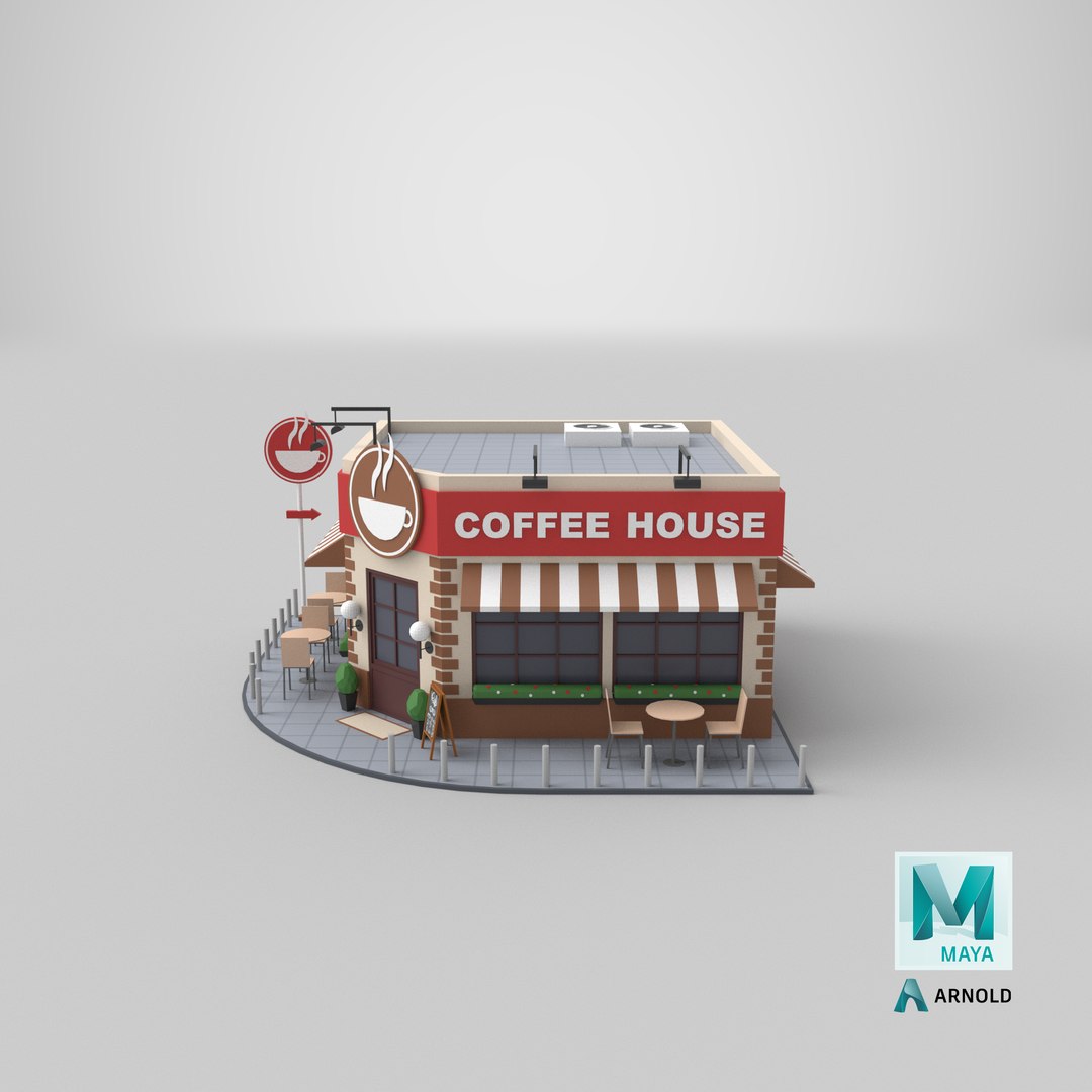 3D Low Poly Cartoon Coffee House model https://p.turbosquid.com/ts-thumb/w5/YyoxiQ/hg/stemcell_maya_arnold_render/png/1641374582/1920x1080/fit_q87/6ed95832d663df5cc85547d1099ceca02c860154/stemcell_maya_arnold_render.jpg