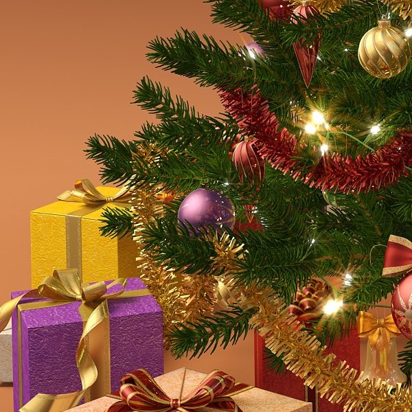 christmas tree 3d max