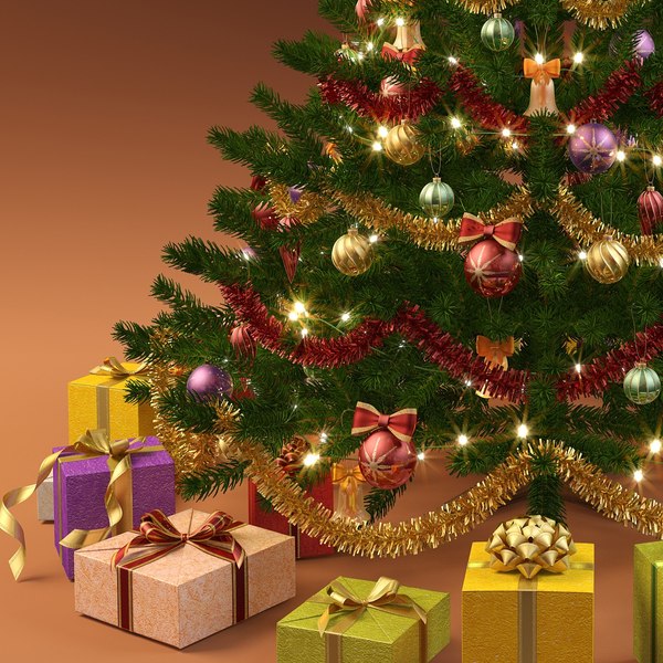 christmas tree 3d max