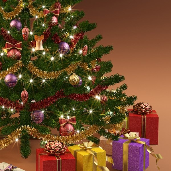 christmas tree 3d max