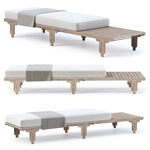 Eva wooden ottoman EV26 by Bpoint Design