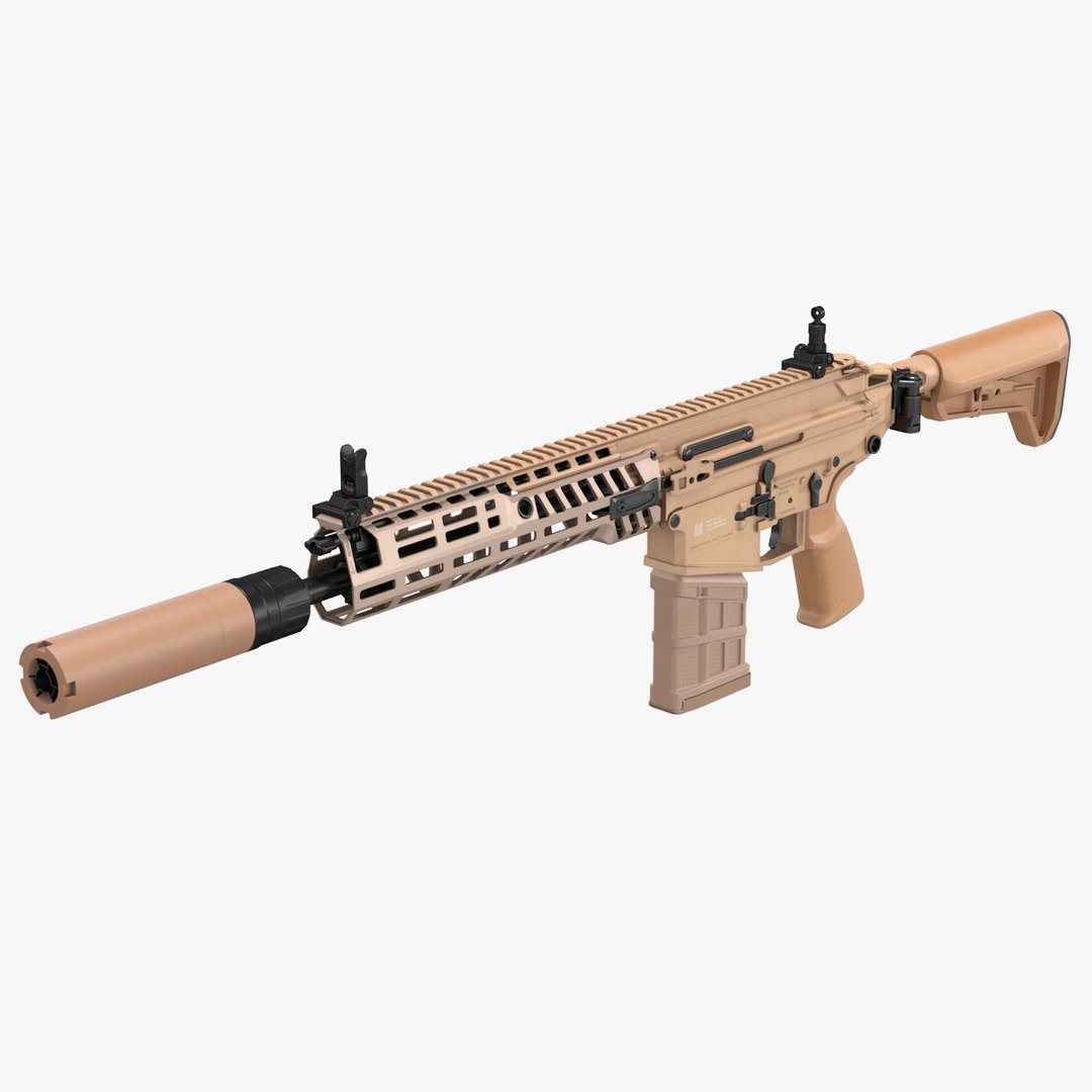 Assault Rifle SIG MCX Spear 3D model for tactical scenes and games