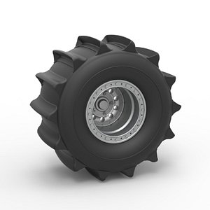 Diecast Wheel of Formula off road Scale 1 to 25 3D model