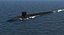 3D model nuclear submarine ohio class