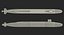 3D model nuclear submarine ohio class