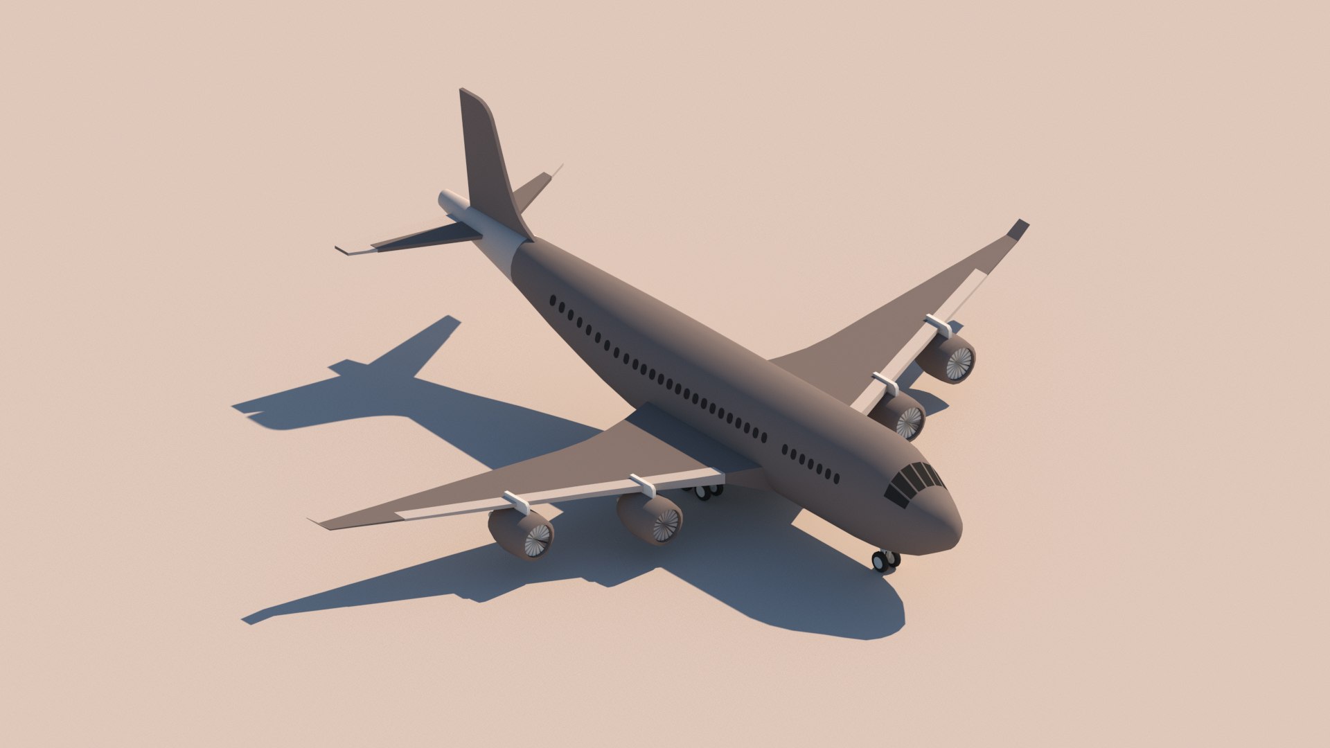 3D Cartoon Airplane Package City Model - TurboSquid 1588040