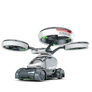 Airbus pop. up 3d model, 3dsmax Vray, realistic materials scene