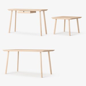3d model set ikea lisabo tables