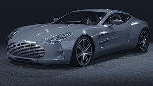 3D 2009 Aston Martin One-77 3D Model  British Hypercar Masterpiece model