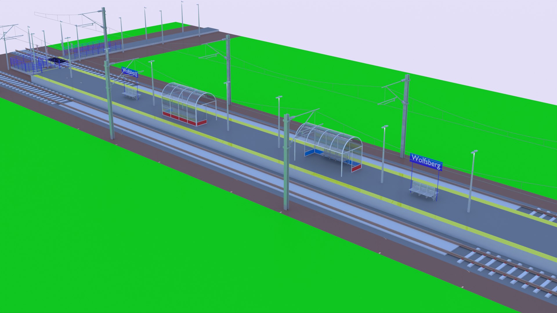 3D Local railway station IV - TurboSquid 2153970