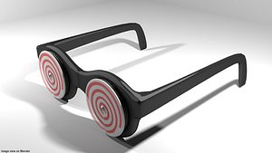 eyeglasses novelty x-ray 3D model