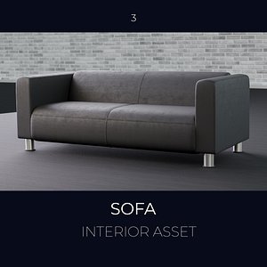 sofa 3 interior 3D