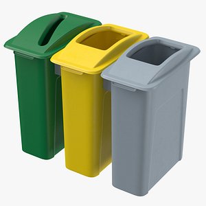 3D trashcans 01