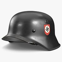 German SS M42 Stahlhelm Helmet with Chin Strap