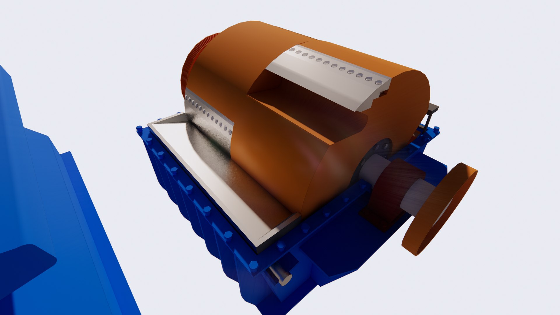 3D Model Drum Roller Chipper - TurboSquid 1984515