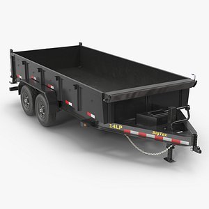 BigTex 14LP Dump Trailer 3D Model model