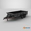BigTex 14LP Dump Trailer 3D Model model