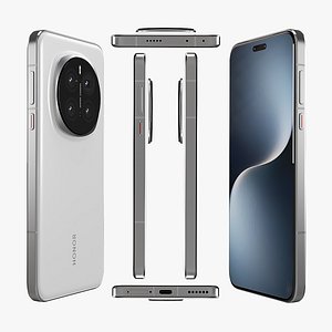 3D Honor Magic7 Pro White model