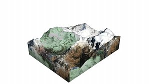 3D Ngadi Chuli Mountain model