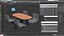 Oval Light Bowling Table with Red Chairs