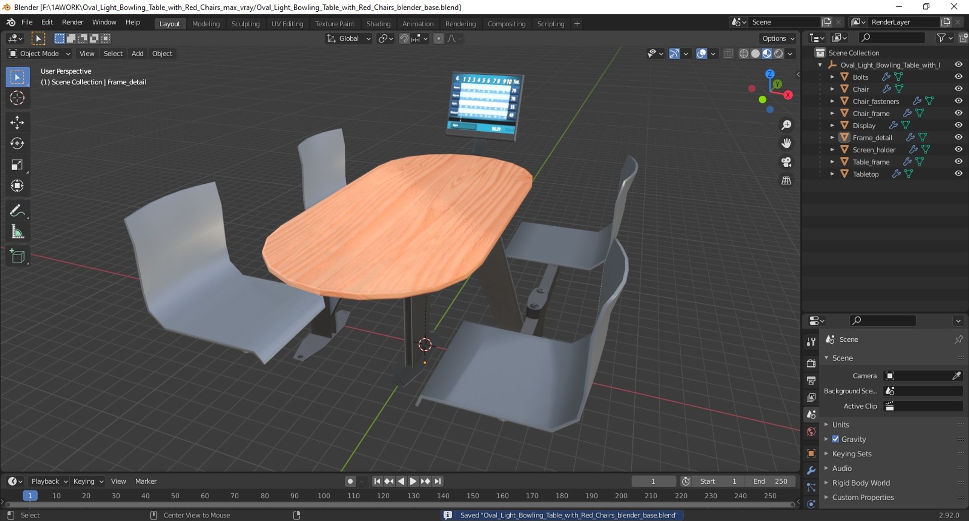 3D Oval Light Bowling Table with Red Chairs https://p.turbosquid.com/ts-thumb/w6/NkJ4BZ/TX/ovallightbowlingtablewithredchairs3dsmodel022/jpg/1716115453/1920x1080/fit_q87/93fbf8ba7170f119b85e6cb2eb0bfd113247a7dd/ovallightbowlingtablewithredchairs3dsmodel022.jpg