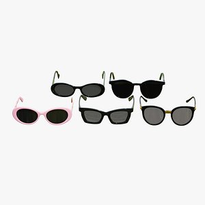 3D model Stylish Sunglasses Pack