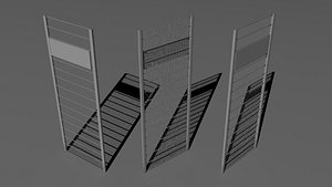 free large fence 3d model