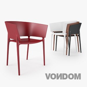 vondom africa silla chair seat 3d x