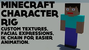 3dsmax minecraft character