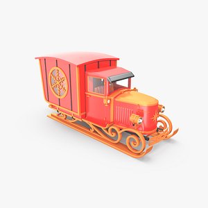 Santas Flying Van model